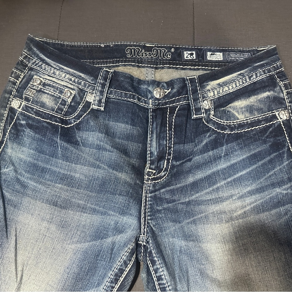 Miss Me Dark Blue Denim Jeans